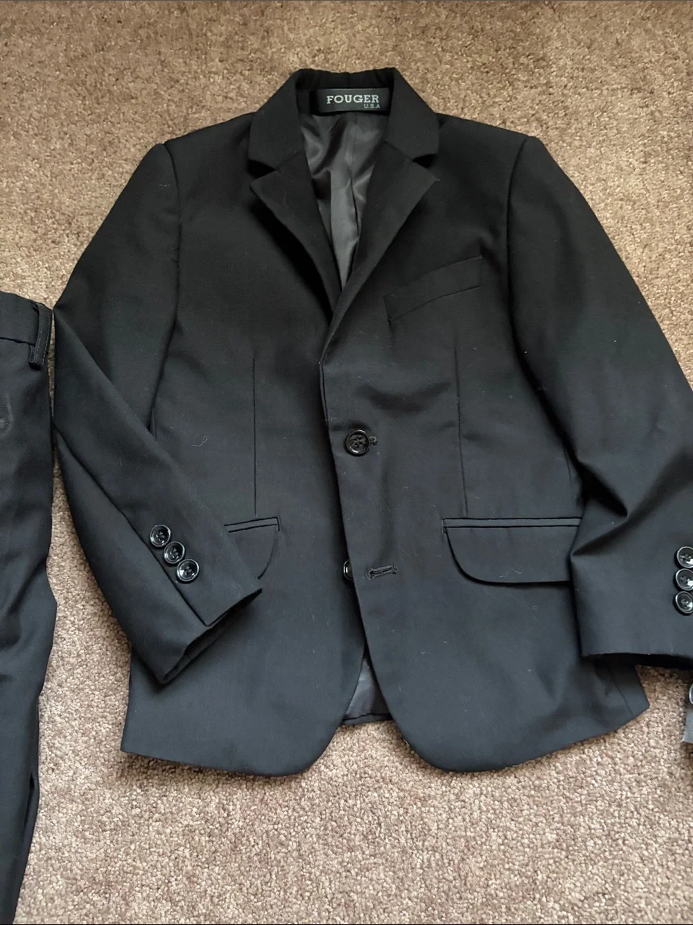 Appaman Gray Boys Suit and Solid Black Suit